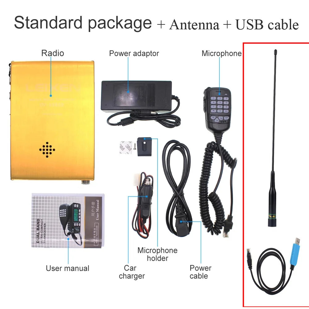 Leixen VV-898SP Backpackable Mobile Radio 12000mAh Battery Dual Band 136-174&400-470MHz Transceiver 25W 898SP Outdoor Radios