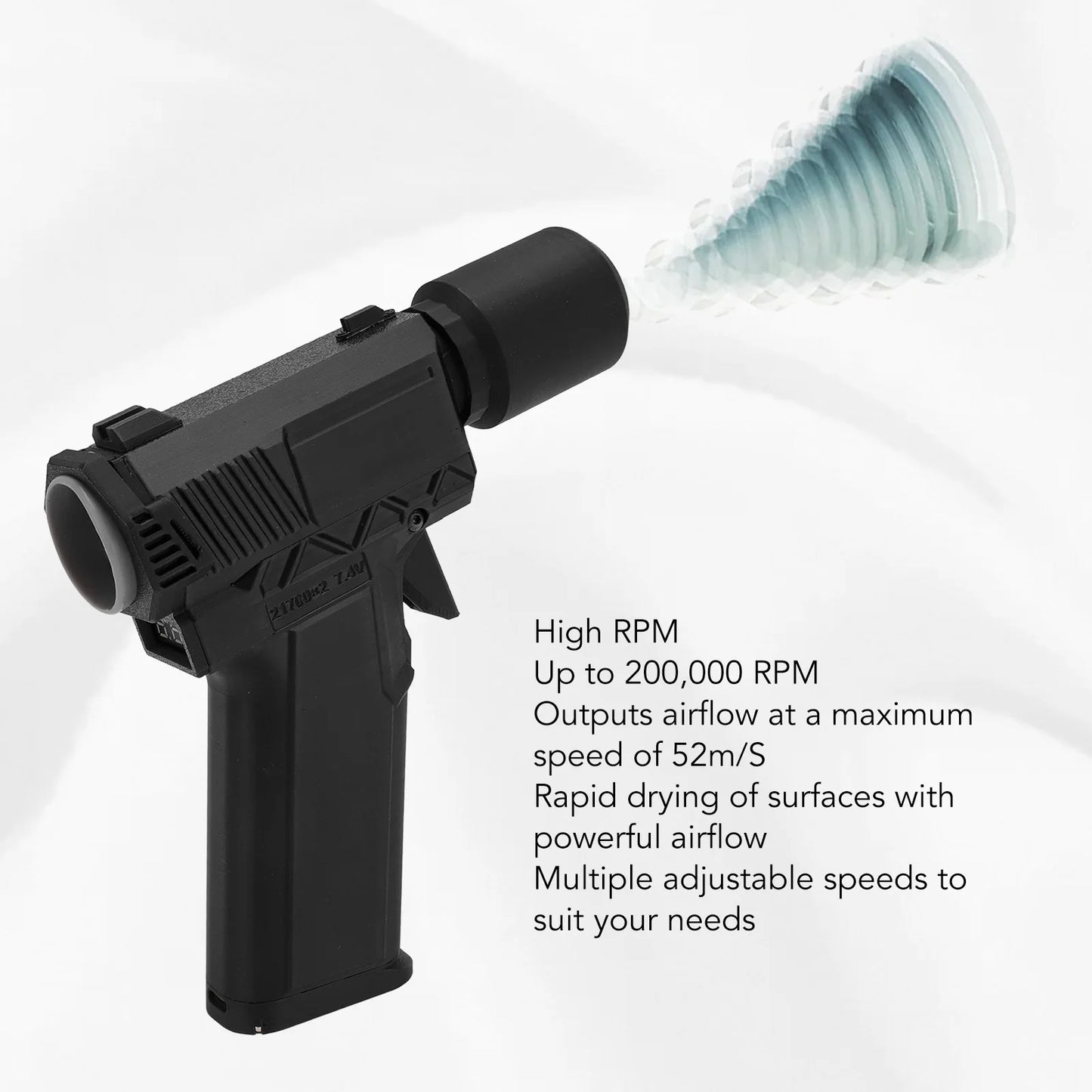 Electric Air Blower Long Endurance 200000RPM Electric Air Duster Stepless Speed QC15W Fast  for Car for Outdoor for Lens