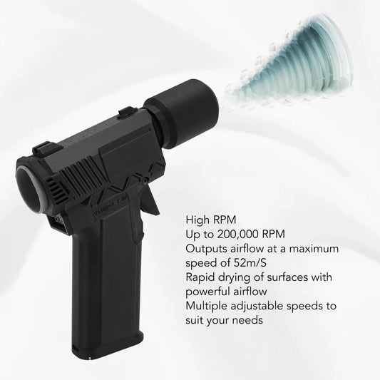 Electric Air Blower Long Endurance 200000RPM Electric Air Duster Stepless Speed QC15W Fast  for Car for Outdoor for Lens