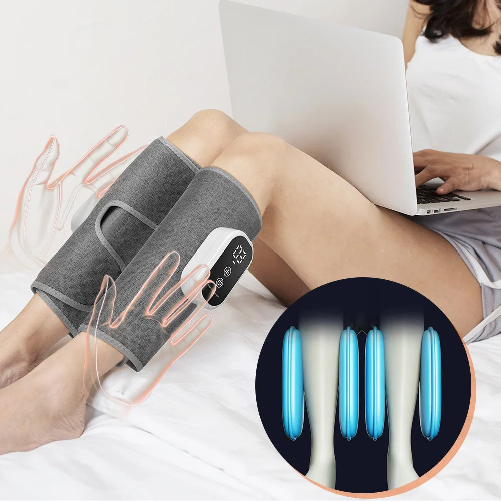 Air Pressure Calf Massager 3 Modes Electric Airbag Compression Leg Massager Calf Foot Massager Muscle Relax Blood Circulation
