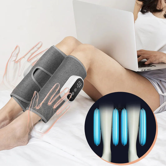 Air Pressure Calf Massager 3 Modes Electric Airbag Compression Leg Massager Calf Foot Massager Muscle Relax Blood Circulation