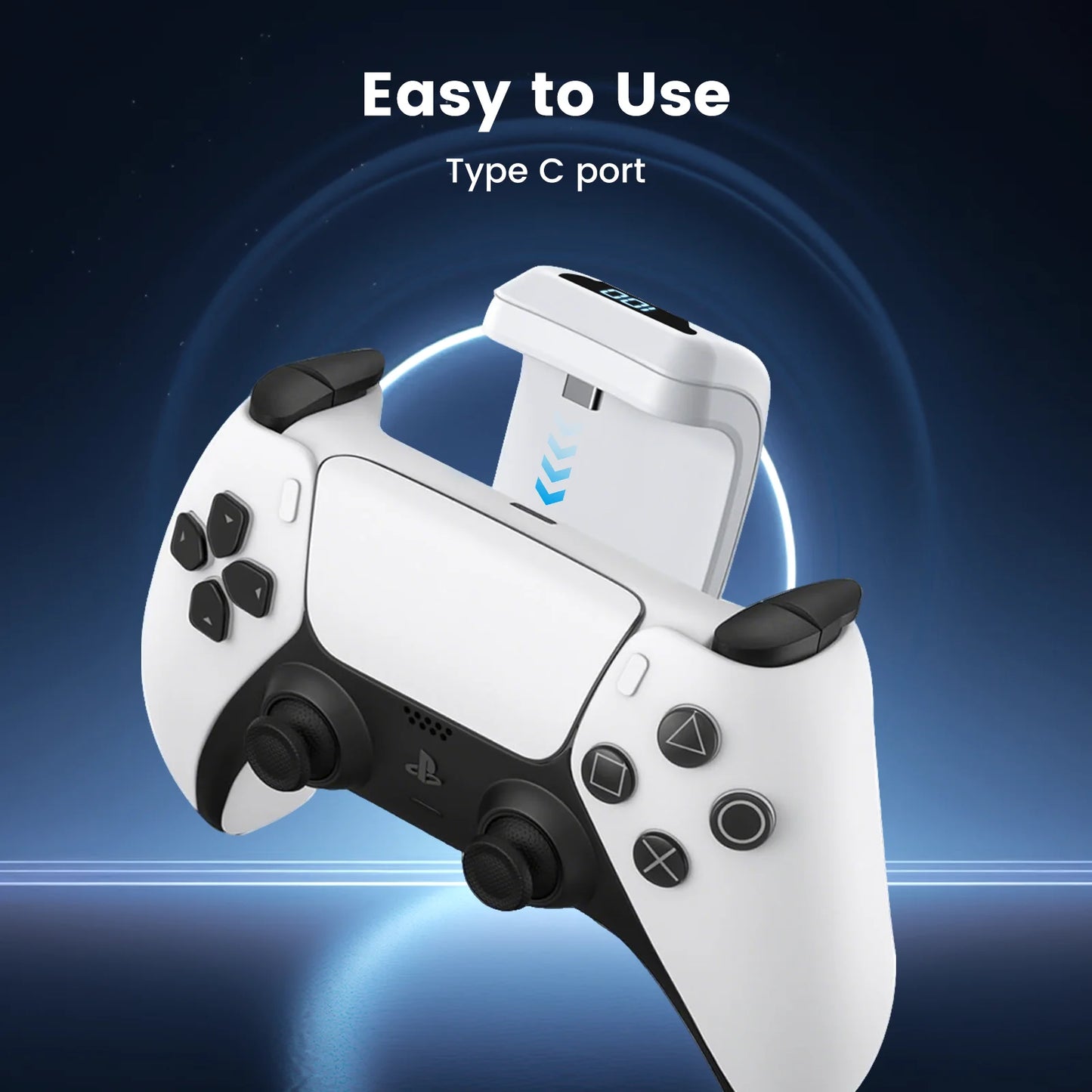 Portable Power bank for PS5 PRO/SLIM Controller Super Light Easy to Connected Wireless Charging Battery Pack Enhance Gaming