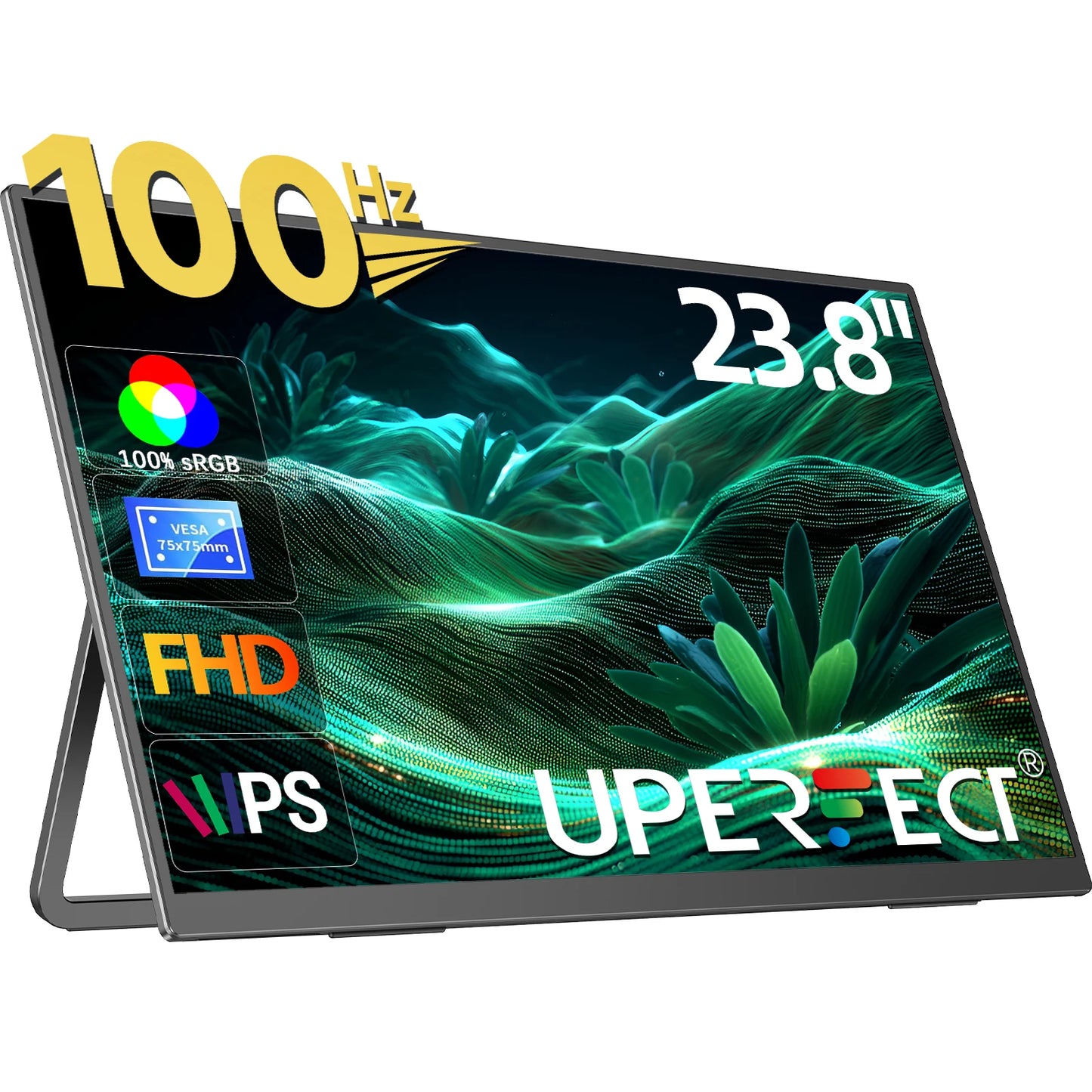UPERFECT UMax23 Desktop 23.8" Monitor 1080P Computer Display With Stand 100Hz For Laptop PC Mac PS5/4 XBOX Switch Steam Decks