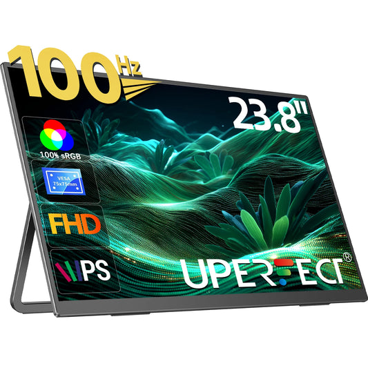 UPERFECT UMax23 Desktop 23.8" Monitor 1080P Computer Display With Stand 100Hz For Laptop PC Mac PS5/4 XBOX Switch Steam Decks