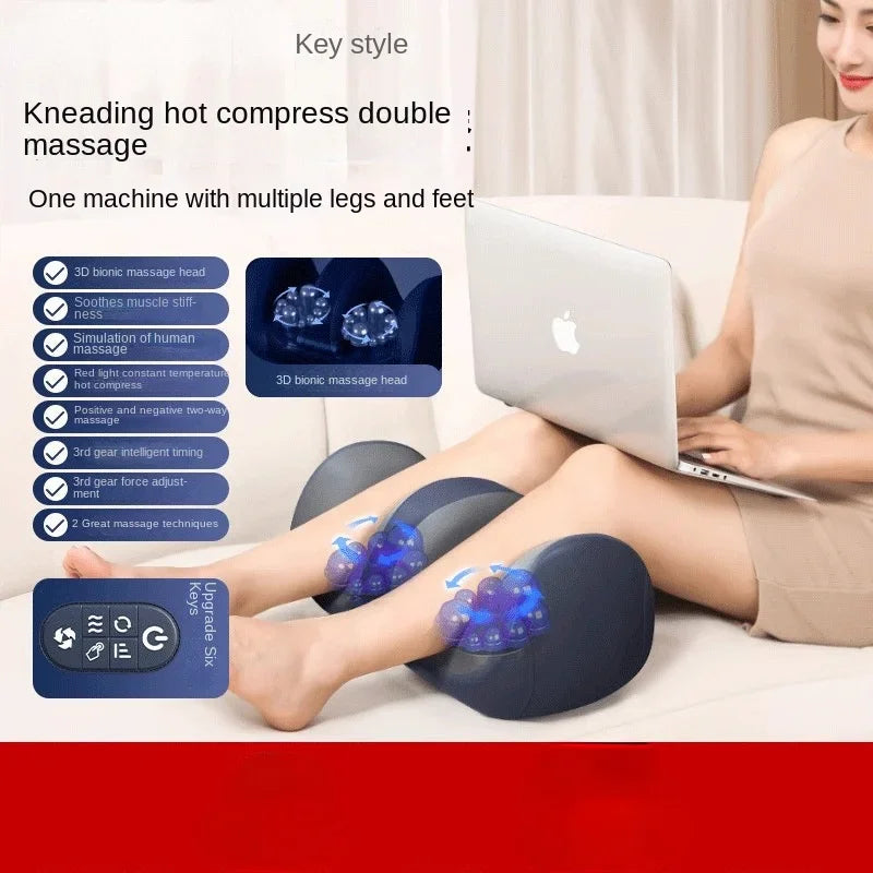 Calf Massager Remote Control Hot Compress Kneading The Soles of The Feet Home Leg Massager Multifunctional Foot Massage