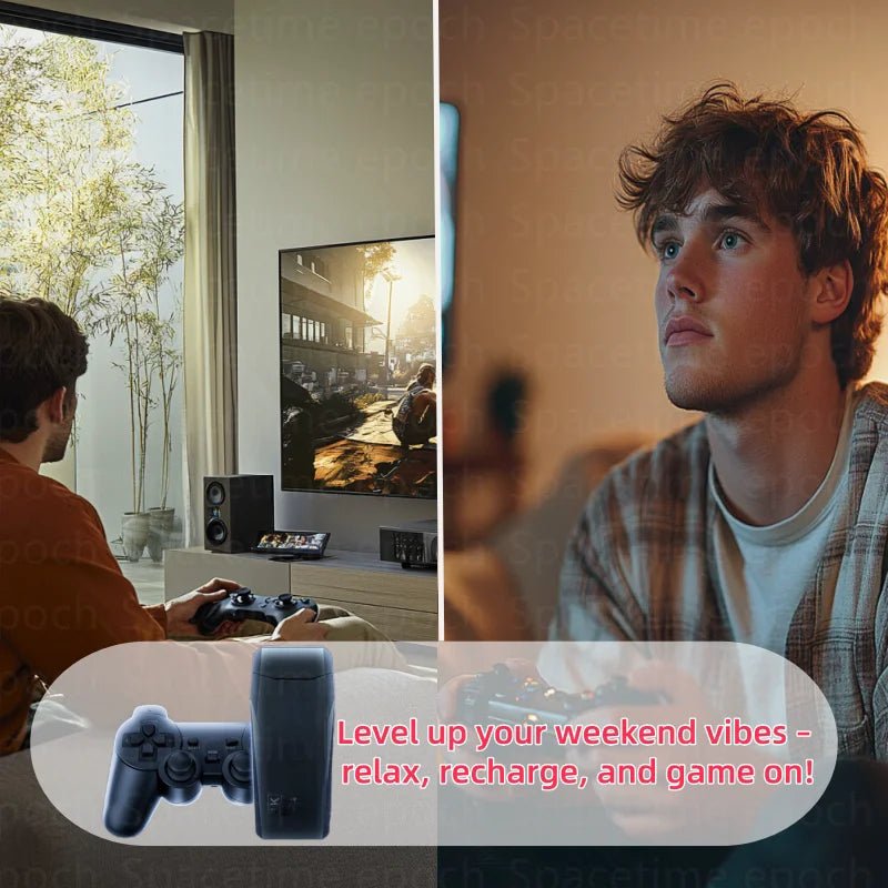 M8 Wireless Game Console - Retro Gaming Consoles with Built in Classic Games, 9 Classic Emulators, 4K HD Output and 2.4GHz Wirel