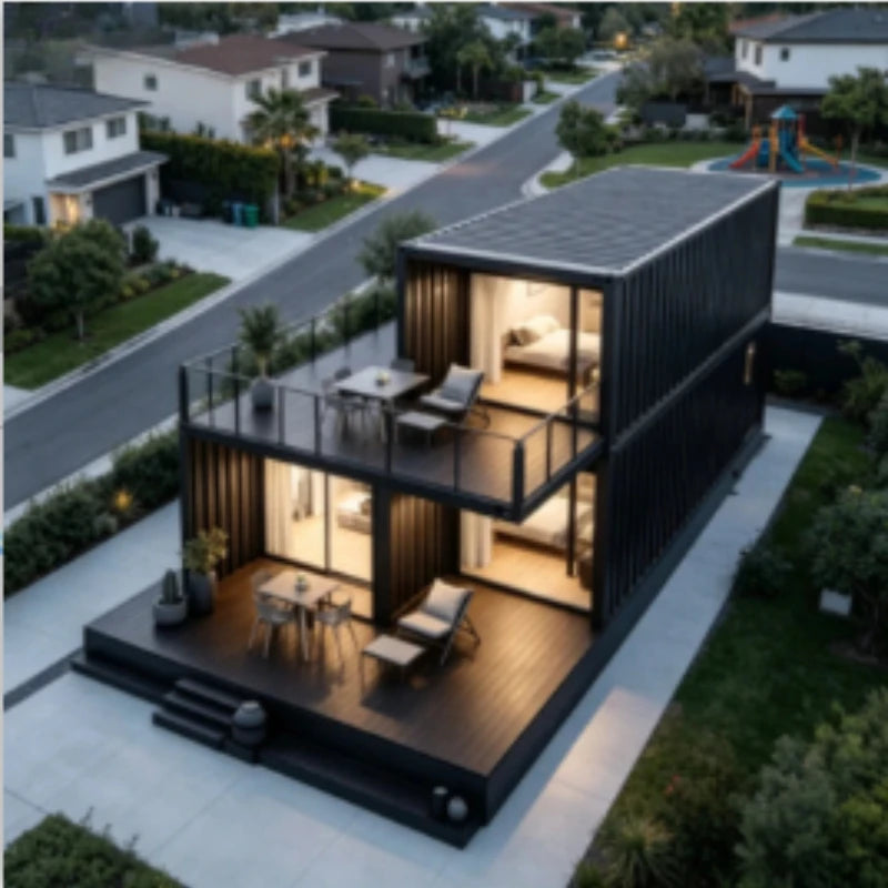 Space Saving Foldable Container House With Excellent Mobility and Stacking Capability Perfect for Pop up Stores