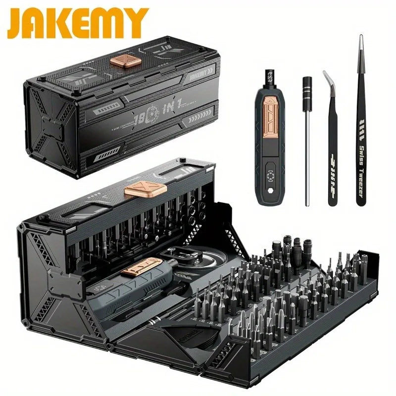 180 in 1 Precision Multifunctional Screwdriver Set,Magnetic Phillips Bits,Mobile iPhone & PC & Glasses Manual Repair Tool,Gift.