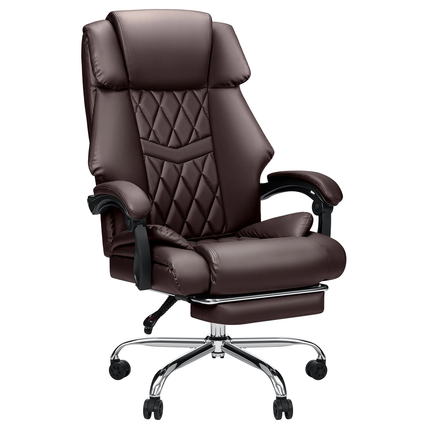 Stylish Office Chair Ergonomic with Whees Footrest Spring Cushion Height Armrests Adjustable Computer Gaming Gaming Chair Sofa