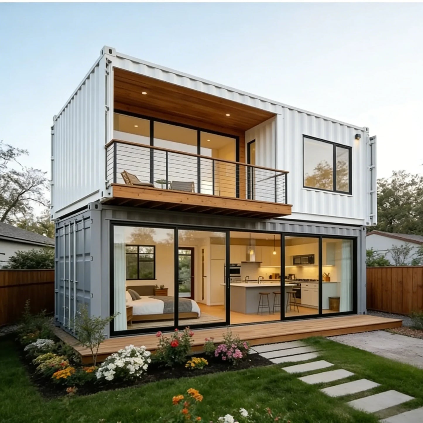 Modern Prefabricated Cabin Foldable Container House with Bathroom and Kitchen Ready