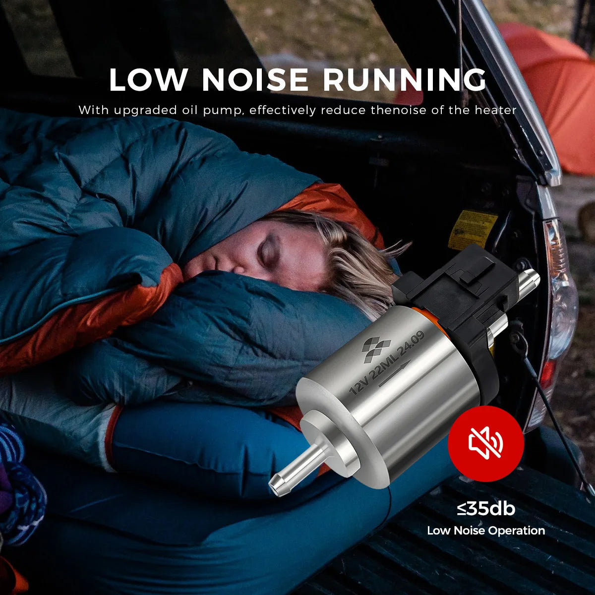 8KW 12V/24V/220V Ultra Silent Portable Diesel Air Heater w/Bluetooth App Automatic Altitude Car Heater for RV car campervan Home