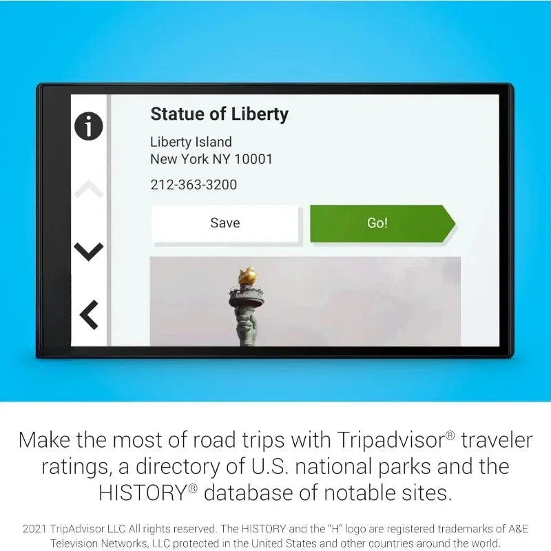 Innovative design.DriveSmart 76, 7-inch Car GPS Navigator with Bright, Crisp High-resolution Maps and Voice Assist