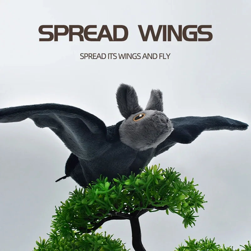 Remote Control Squirrel Bat Toy Cute Remote Control Plush Simulation Animal Funny Toy Children's Toys Birthday Gifts