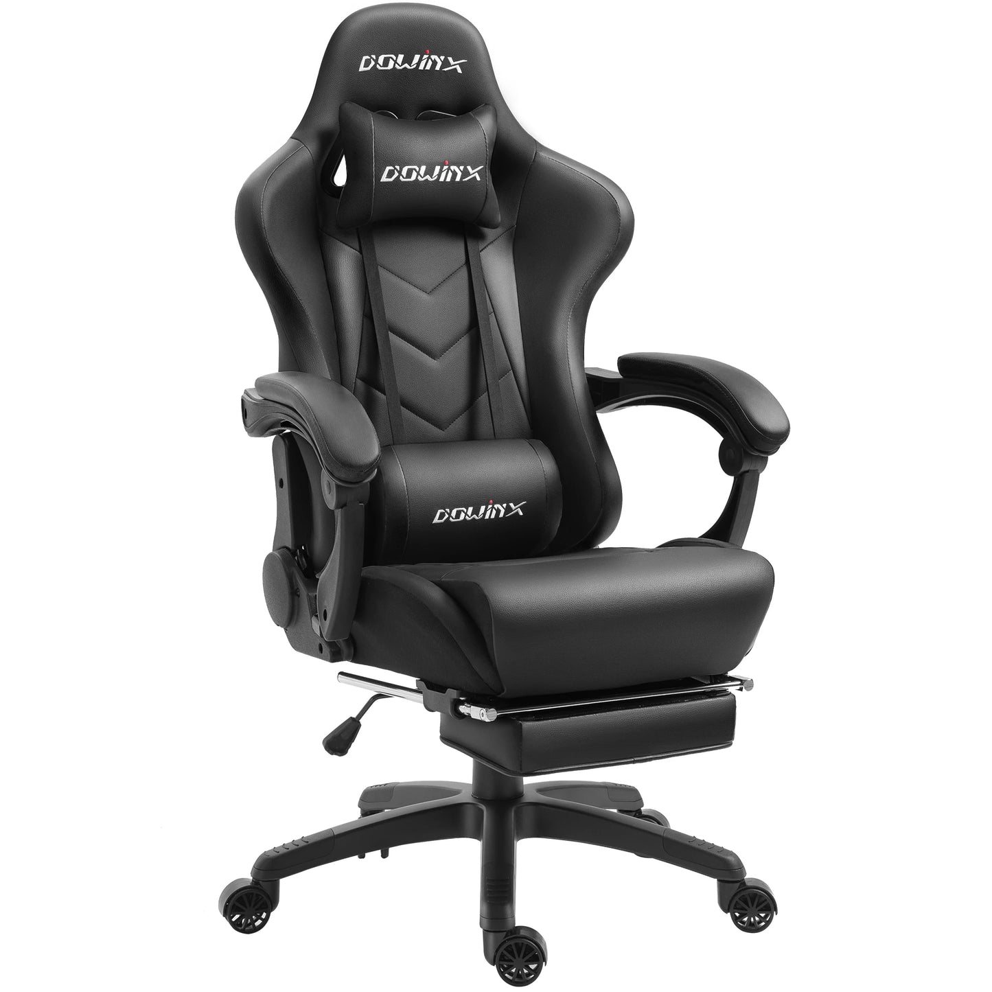 Dowinx Gaming Chair Ergonomic Office Recliner for Computer with Massage Lumbar Support, PU Leather E-Sports Gamer Chairs