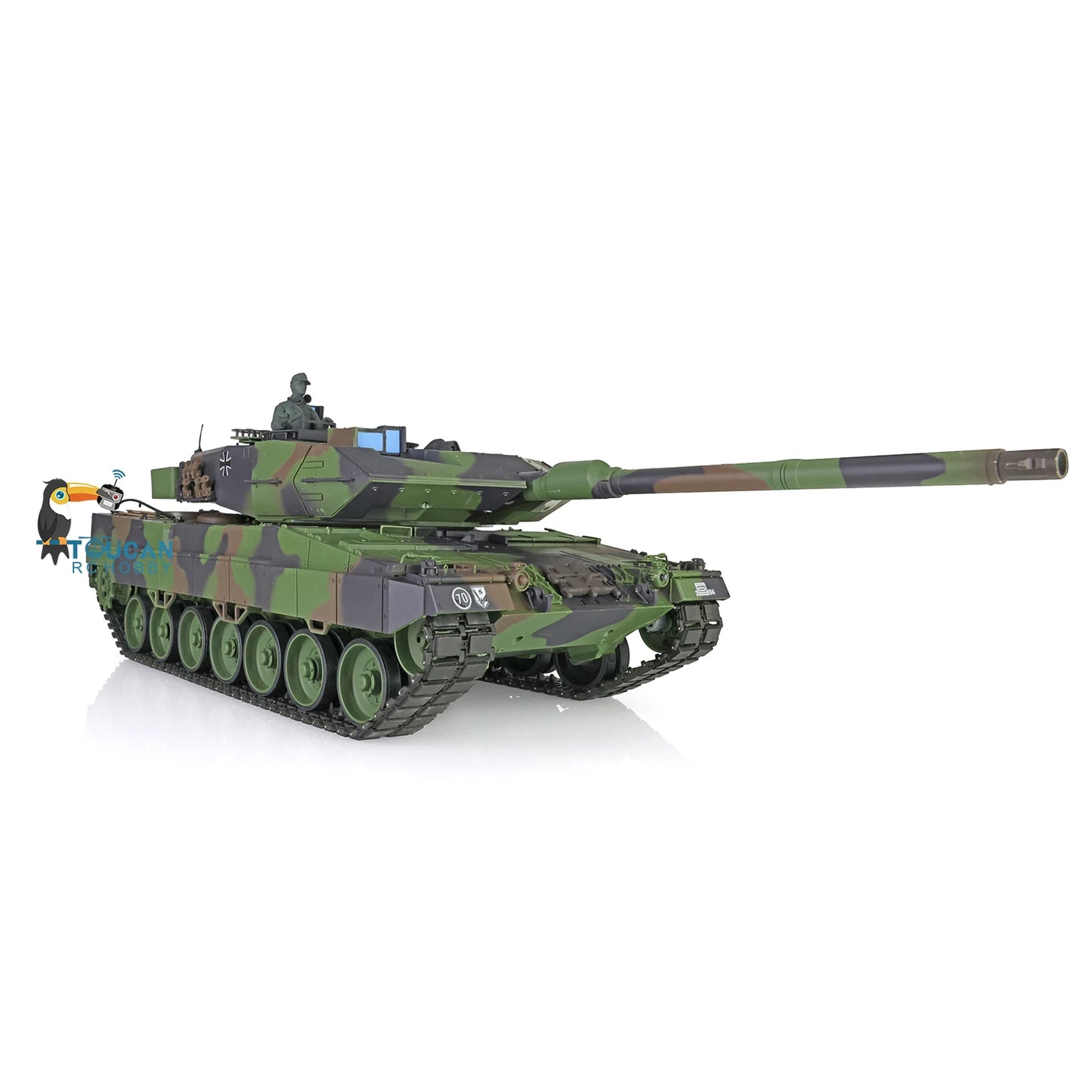 US Stock 1/16 Scale 7.0 Plastic Leopard2A6 Remote Control 2.4Ghz Heng Long RC Tank Model 3889 RTR High Performance for Adults