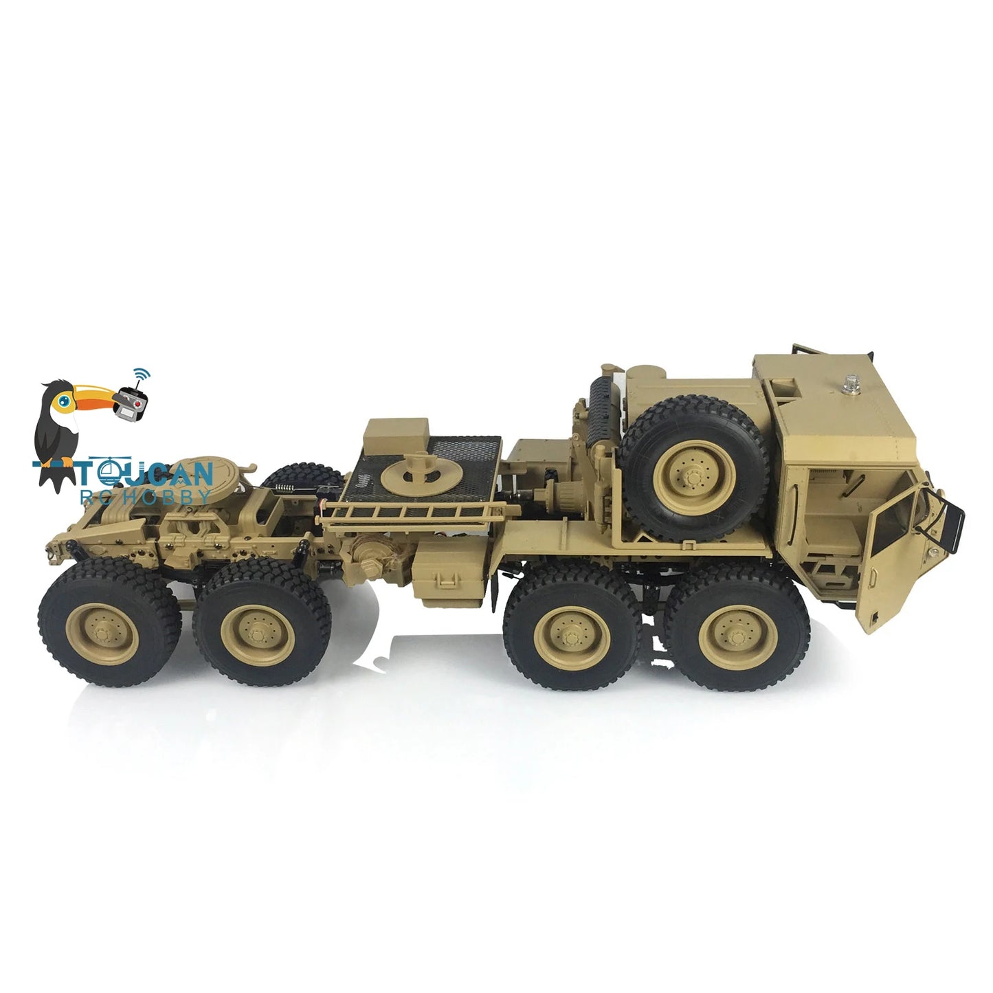 US Stock /12 Scale HG-P802 RC US Military Truck 8x8 Remote Control 4 Axles Metal Chassis Army Car Sound Models Toys for Adults