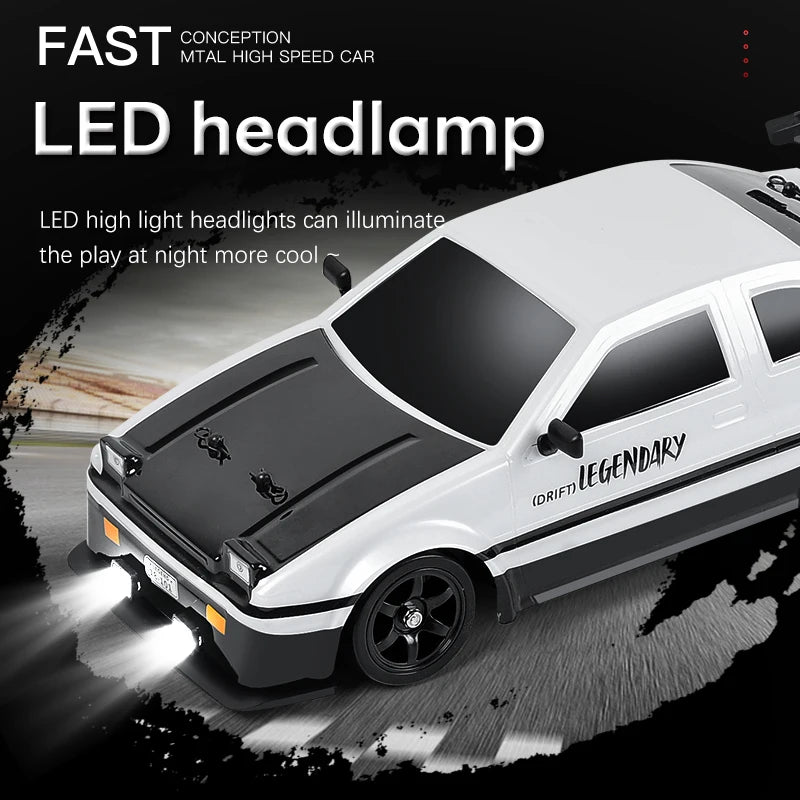 1:16 Drift Rc Cars 4WD RC Drift Car Toy Remote Control GTR Model AE86 Vehicle Car RC Racing Car Toys for Boys Children's Gift