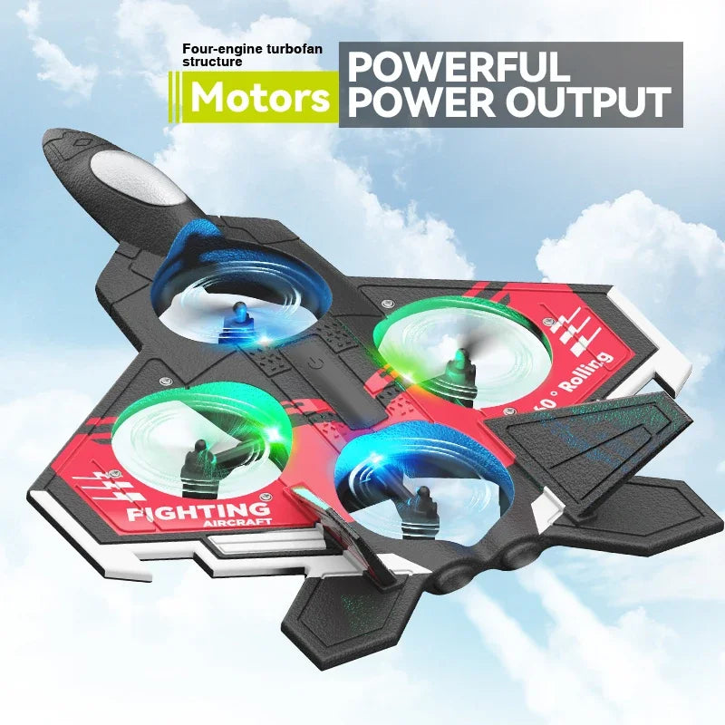 Rc Aircraft Foam Remote Control Plane Stunt Fixedwing Four-Axis Combat Drone Kids Toy Radio-Control Glider Children Gift S98