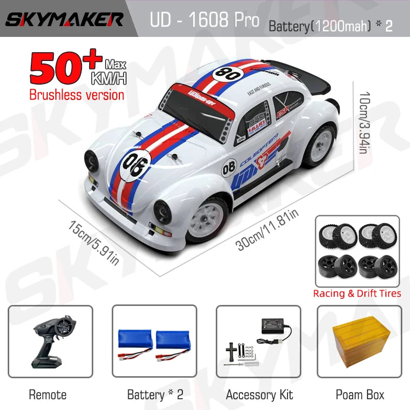 SG1607 SG1605 SG1606 UD1607 UD1608 Pro 1/16 RC Car High Speed 2.4G Brushless 4WD Drift Remote Control Racing Car toys For Boys