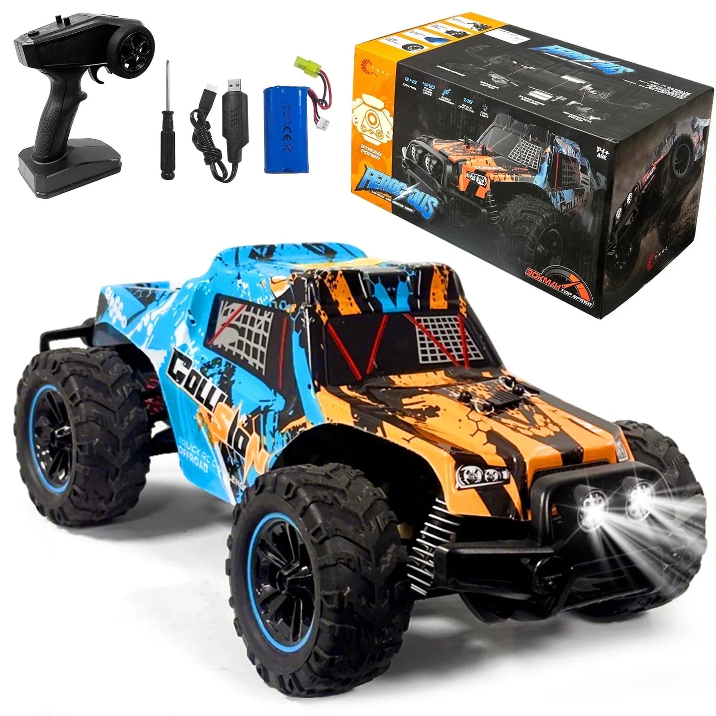 Remote Control Car, 2.4GHz High Speed 26KM/H RC Cars, Gifts Toys for Adults Boys 8-12