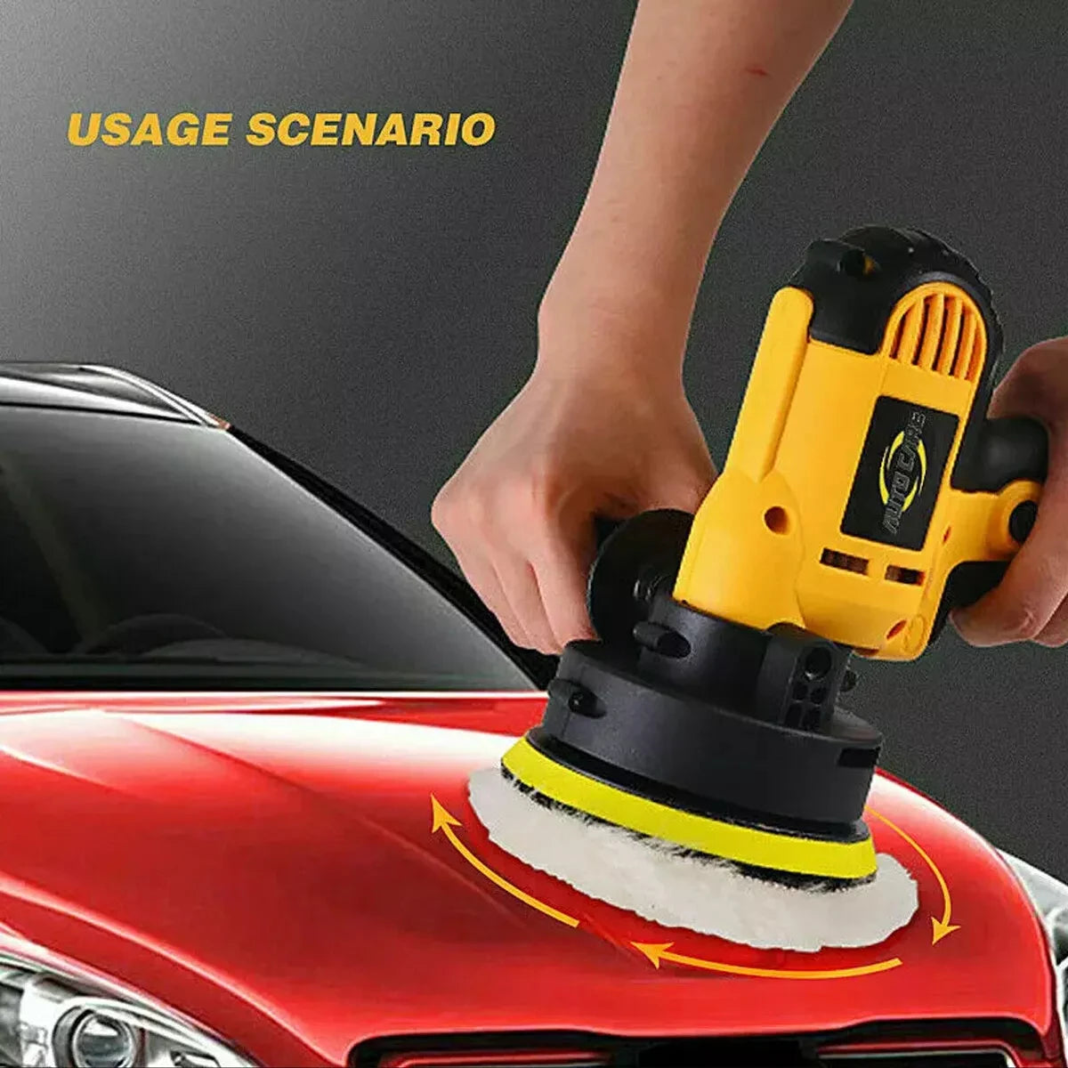 Car Polisher Machine Auto Polishing Machine Adjustable Speed Sanding Waxing Tools Car Accessories Power Tools