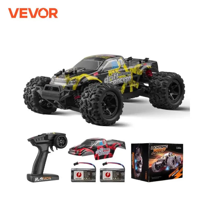 SucceBuy 45KM/H 4WD RC Car 1:18 All Terrain Off-Road with High Speed Remote Control Truck Drift Monster Toys Gifts for Boys Kids