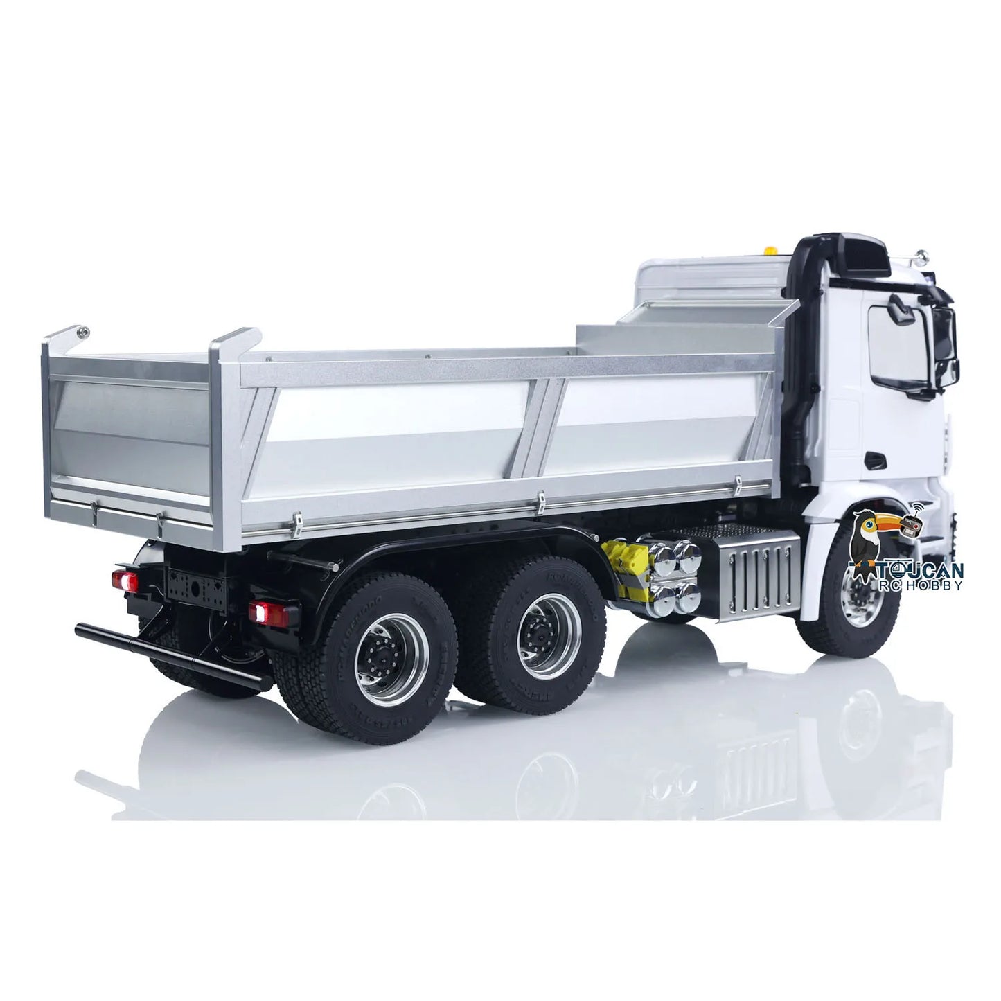 RC Hydraulic Dump Truck 1:14 Two Speed Transmission Radio Controlled Tipper Car Model Differential Axle Light Sound Radio