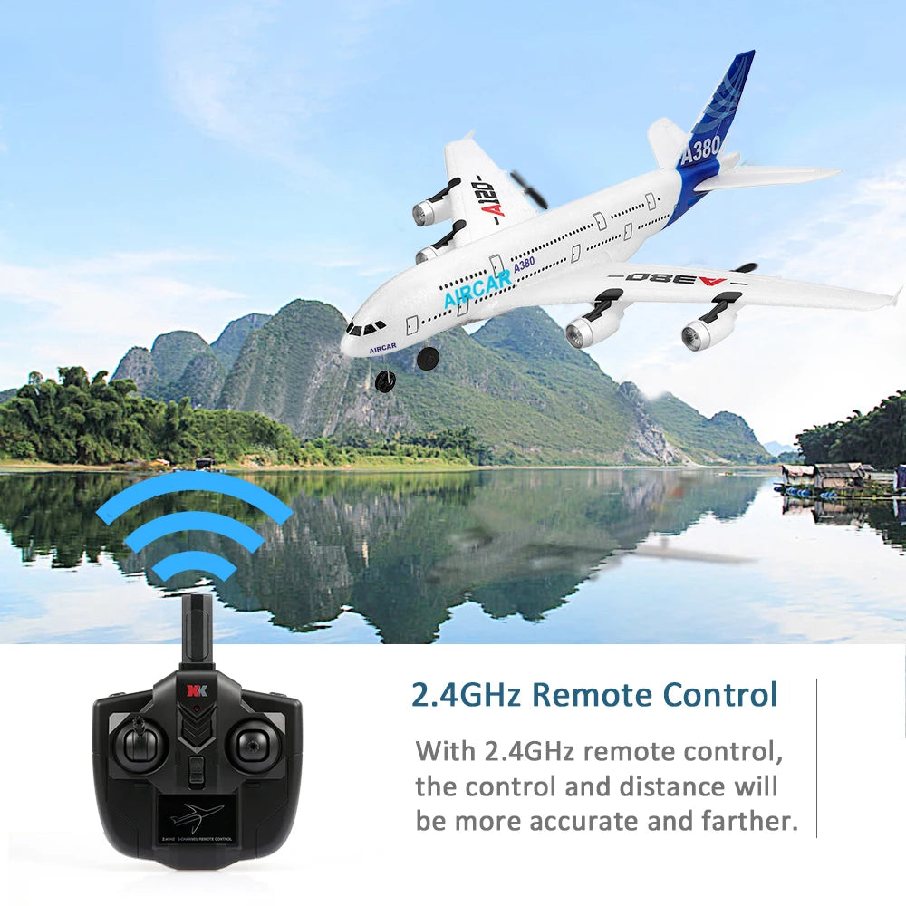 EPP Fixed-wing Wltoys XK A120 Aircar A380 Model Plane 3CH EPP 2.4G Remote Control Airplane Fixed-wing RTF