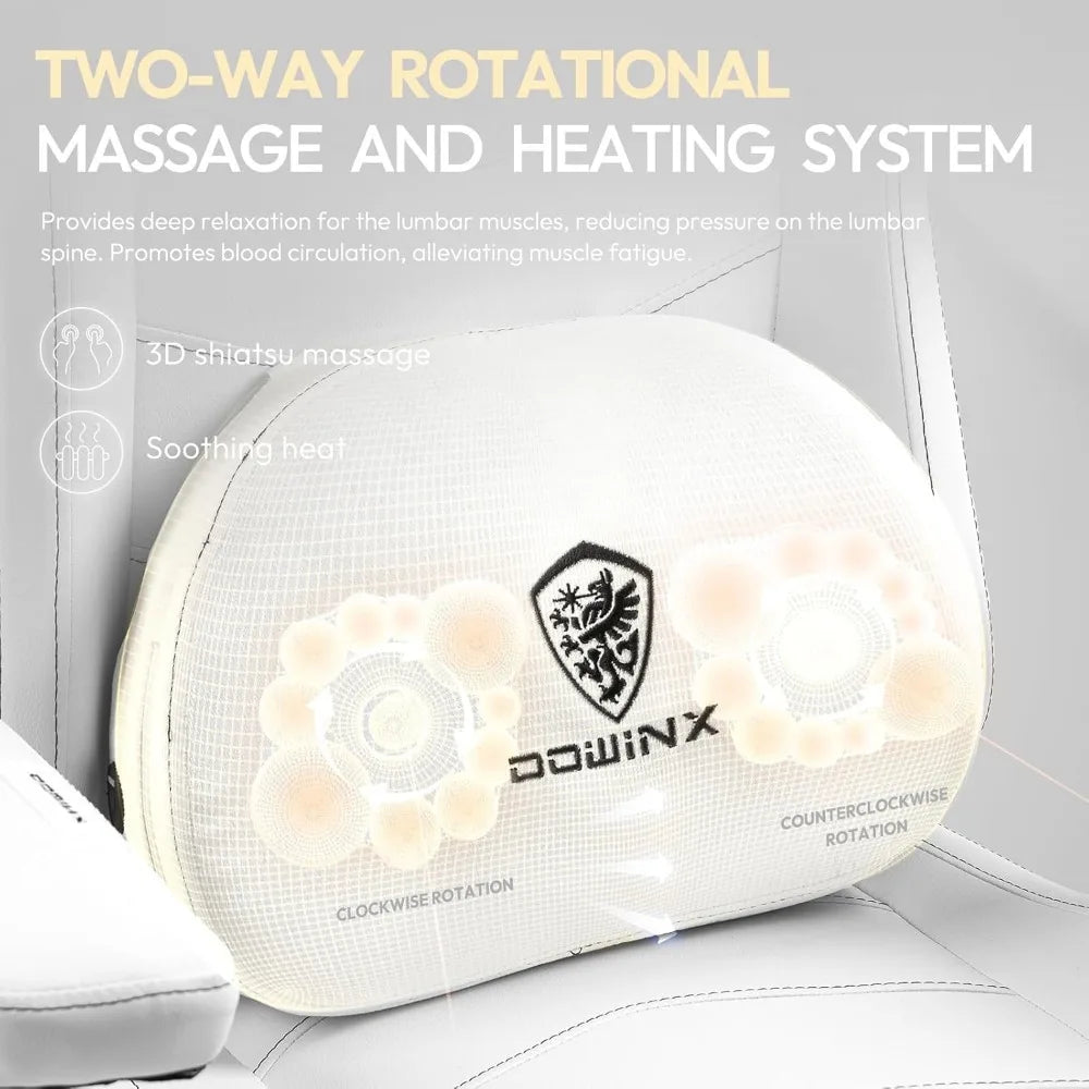 Heated Massage Gaming Chair for Adults - Ergonomic Reclining Computer Chair with Sofa-Grade Pocket Spring Cushion & Adjustable