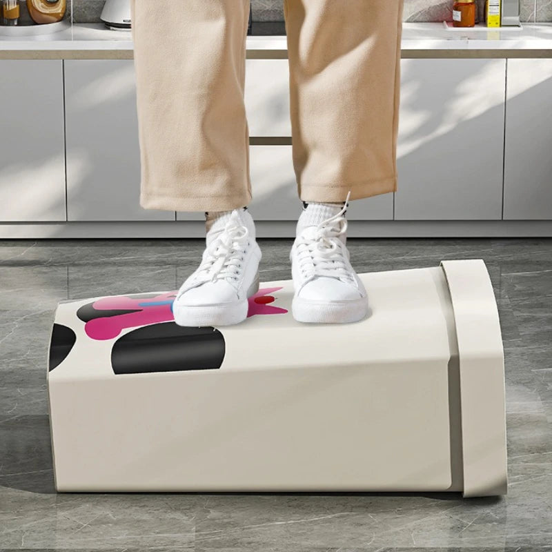 Plastic Trash Cans Large Capacity Square Trash Bin Kitchen Food Waste Disposal Garbage Bins Kitchens Household Accessories