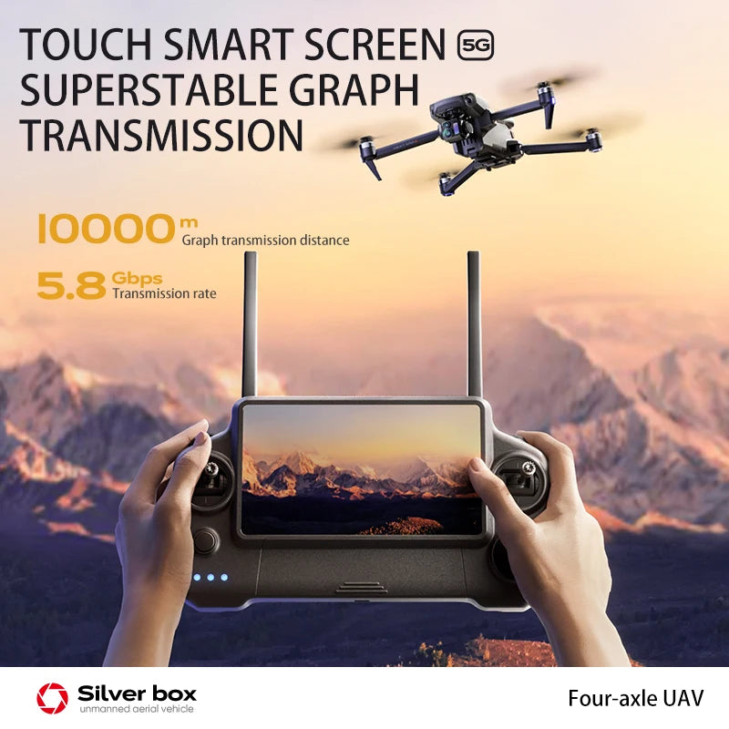 P7 MAX High-end Professional GPS Drone 8K With Screen Remote Control 20km Digital Image Transmission Brushless RC Quadcopter Toy