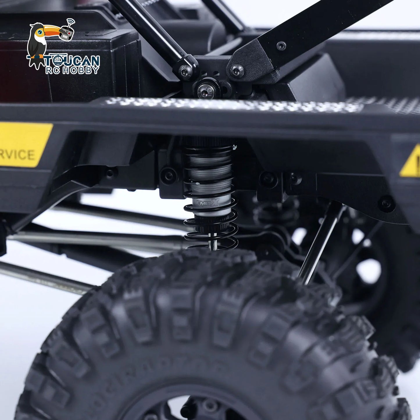 US Stock 1/8 CROSSRC EMO X3 4WD RC Rescue Towing Crawler Radio Control Car Two Speed Gearbox Brushed Motor ESC Differential Lock