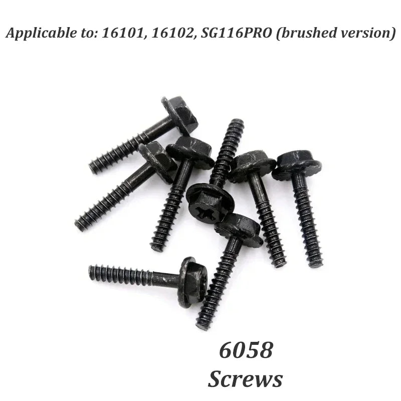 SCY 16101 16102 SG116PRO High-speed 50KM/H RC Original Parts Vehicle, Screw Rocker Arm, Steering Tie Rod Transmission Shaft Gear