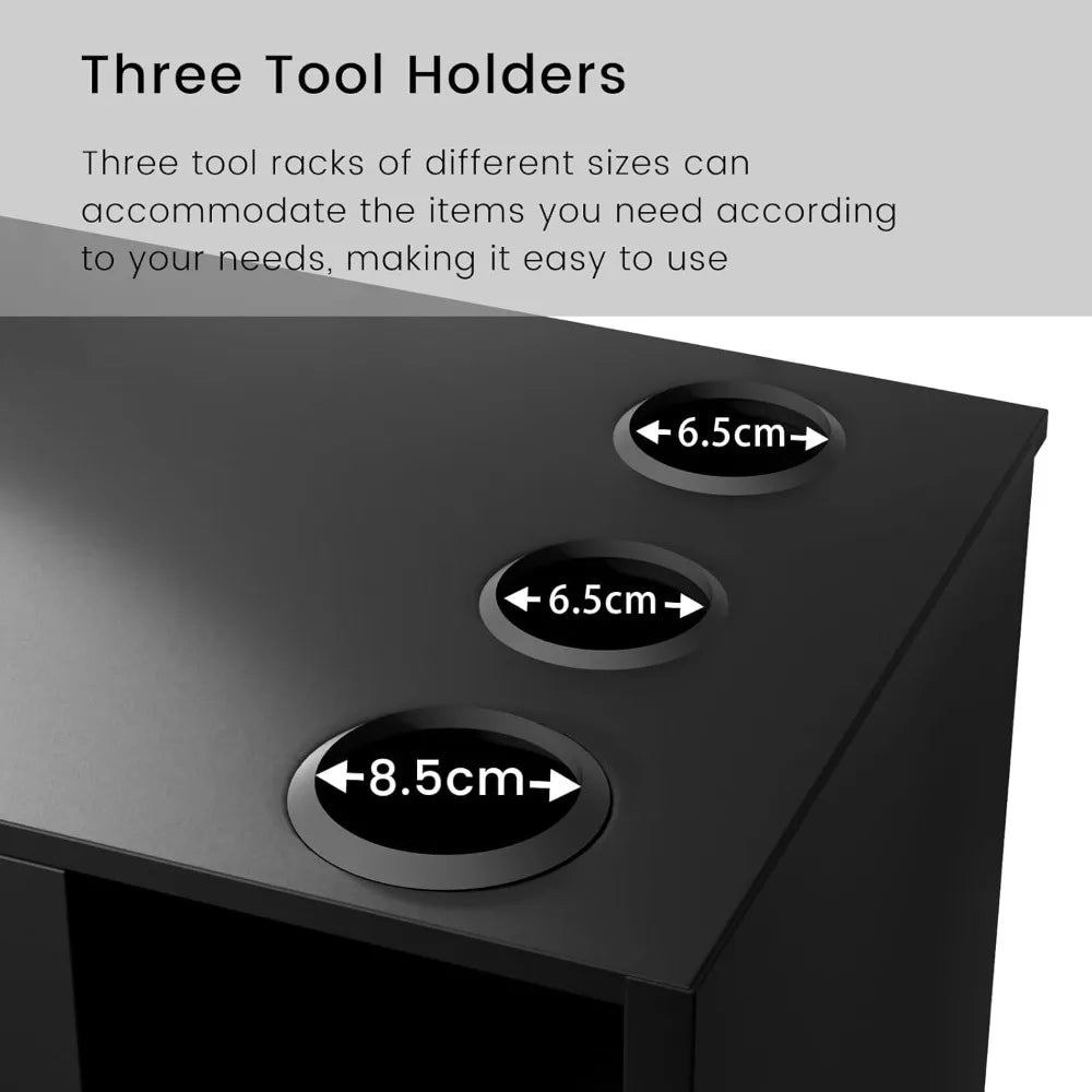 Barber Salon Station for Hair Stylist, Salon Wall Mount Station with Barber Cabinet and Barber Desk, Hair Salon Stations