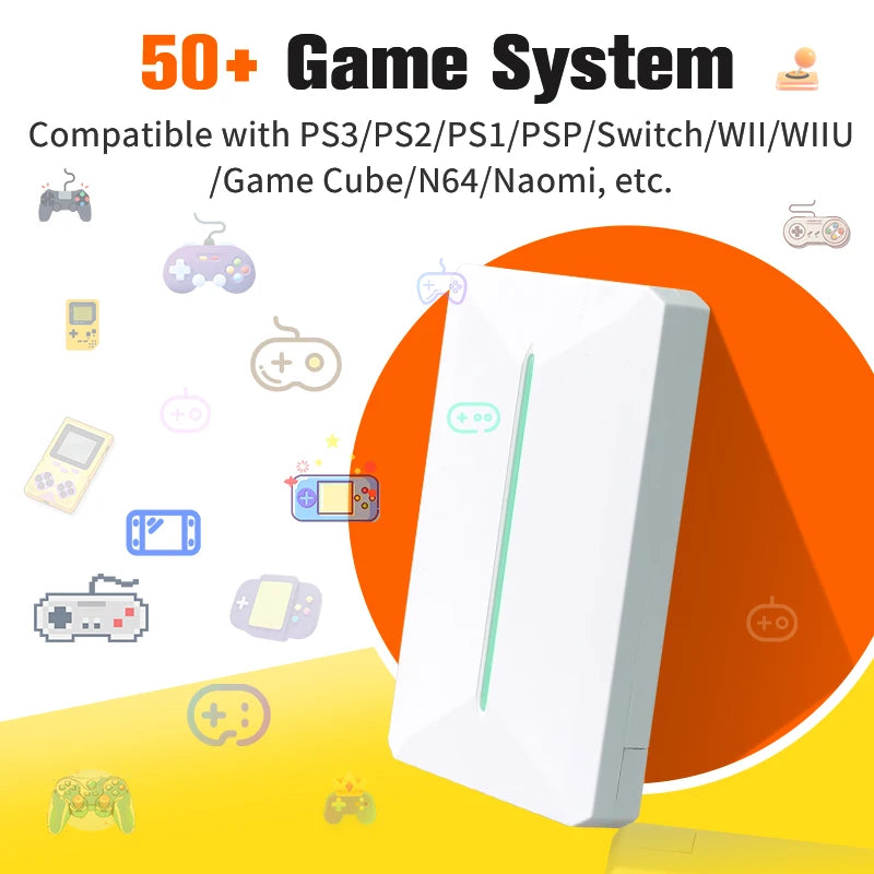 Retro Gaming External Hard Disk For PC Retrobat + Playnite 500GB Emulation Drive With 38000 Games For PS3/PS2/Switch/WIIU/N64