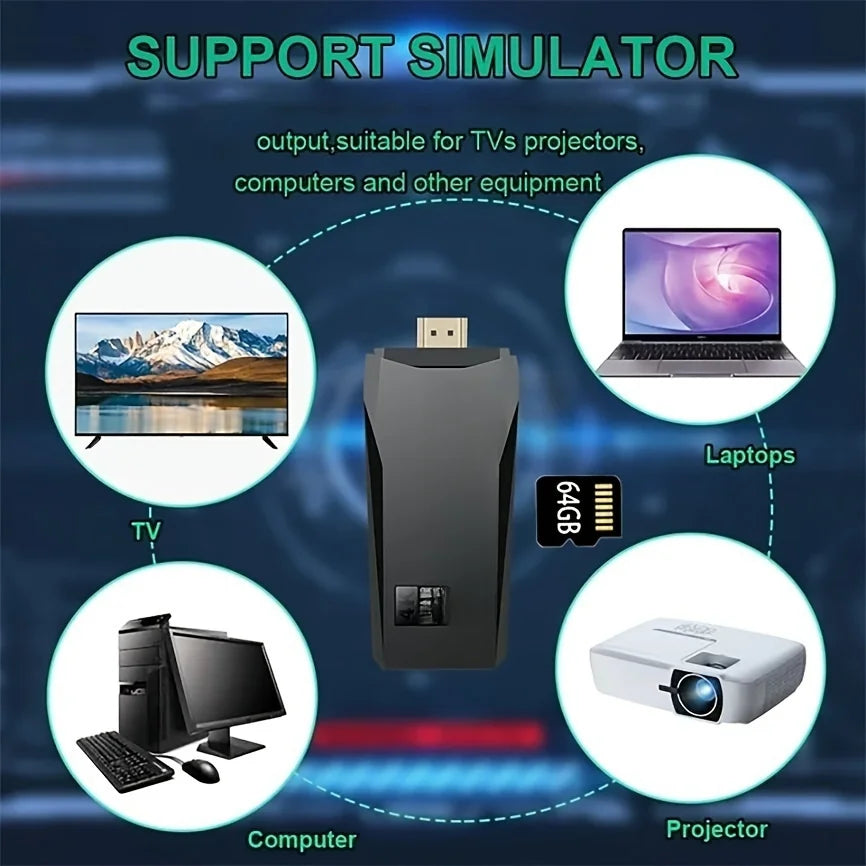 M8 Wireless Game Console - Retro Gaming Consoles with Built in Classic Games, 9 Classic Emulators, 4K HD Output and 2.4GHz Wirel