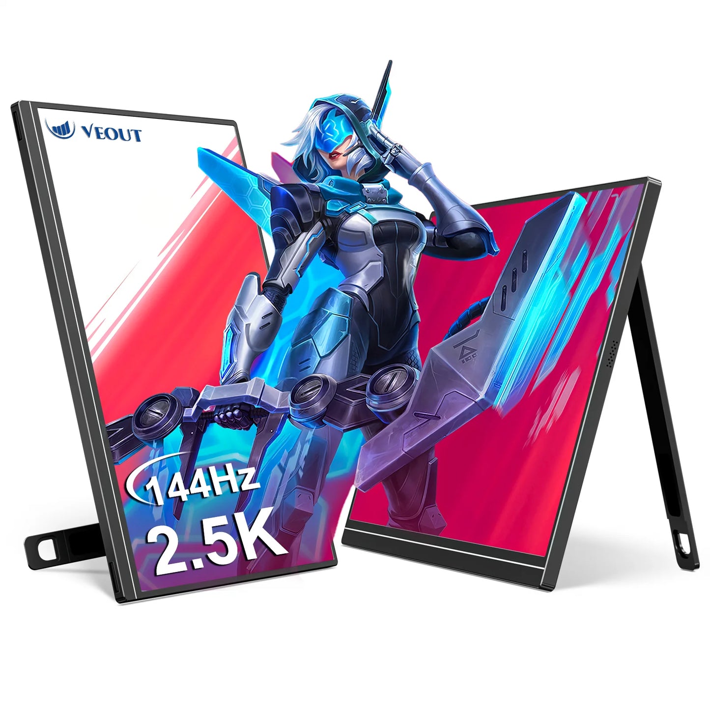 16 inch 2.5K 144Hz Portable Gaming Monitor,2560x1600 100% sRGB HDR FreeSync ,Ultra Slim w/Kickstand , Blue Light External Screen