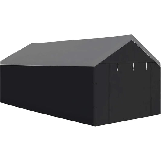 Canopy Sidewalls Only for Carport, Car Garage Tent & Shed, Domain, 10 x 20 Ft, Black