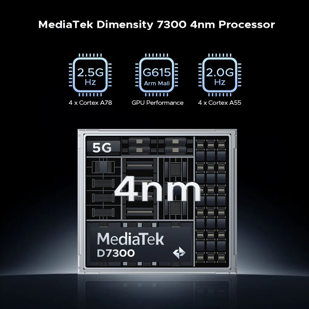 DOOGEE Blade GT Ultra 5G AI Rugged Gaming Phone 6.72 dimension 7300 Mobilephone 16GB + 512GB LED Light Effect AI Smartphones NFC