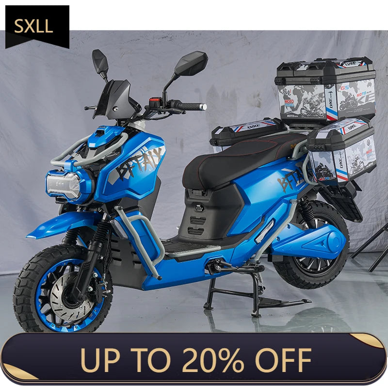 SXLL 2000W Electric Motorcycle 72V 40AH Battery 80AH Controller EEC Scooter, Scooter/Pocket Motorcycle