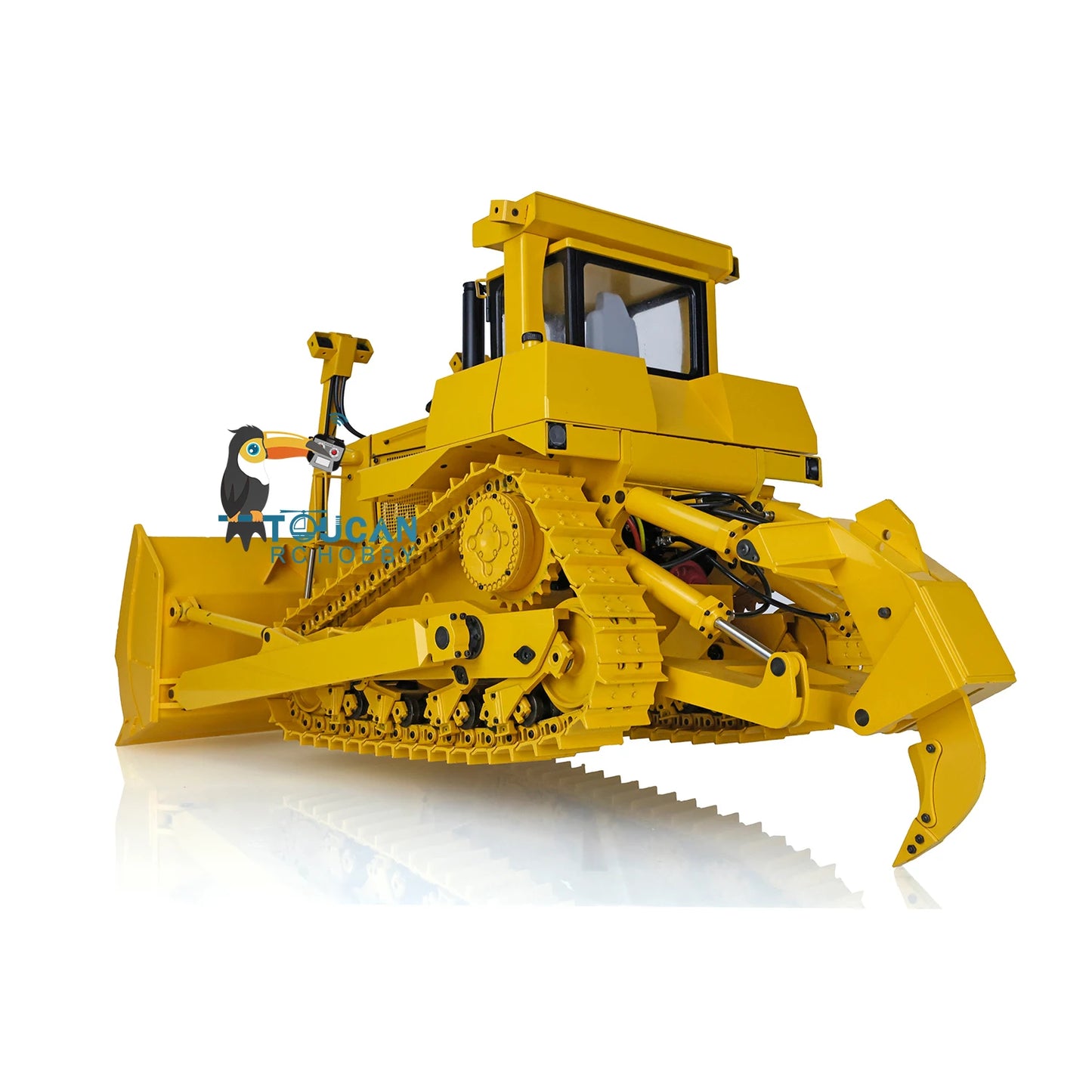 US Stock 1/14 JDM 98 DXR2 D9T RC Hydraulic Bulldozer Radio Metal Dozer Machine Upgraded 201 Sound Car Truck Model Toy for Adults