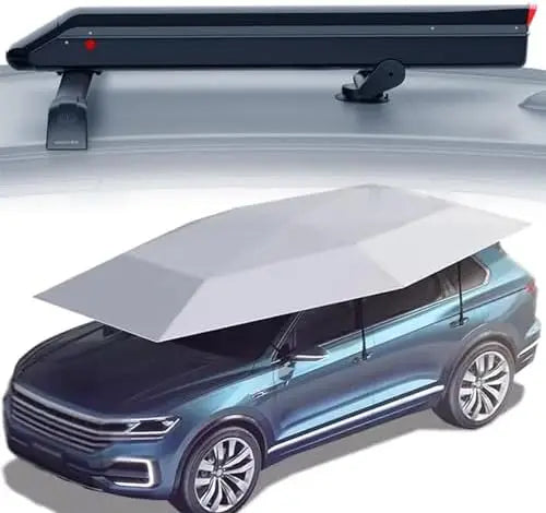 Fully Automatic Carport, Movable Tent Canopy for Outdoor Protection, Remote Control Automobile Cover, Portable Car Umbrella