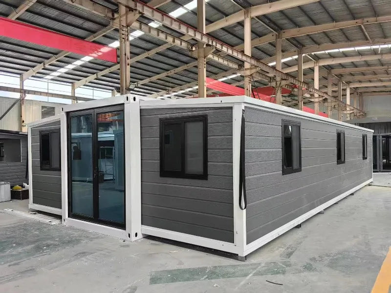 Tiny House 20ft 40ft Foldable Container Home Prefab Folding House for Sale Modern Double-wing Extended Wooden Container House