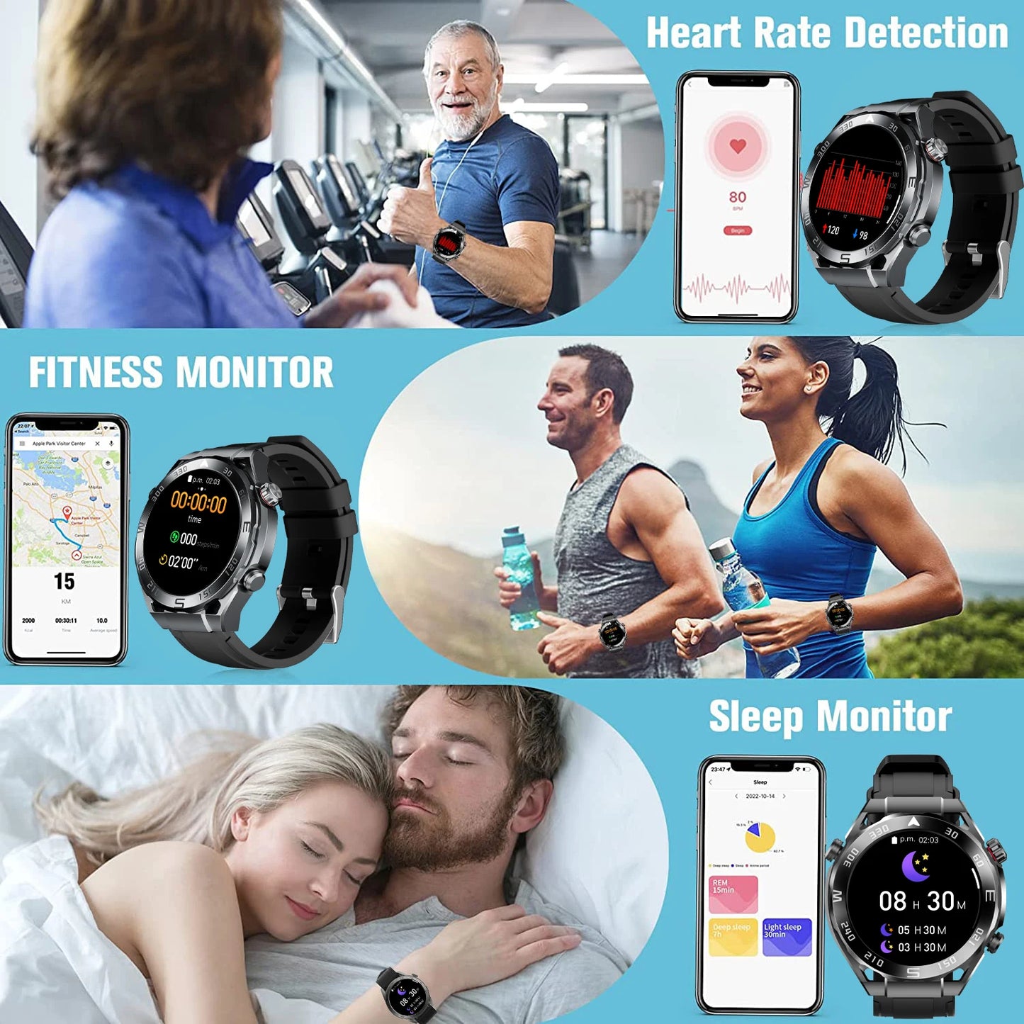 W&O X5 Pro Max Sports Smart Watch Man Woman Smartwatch BT Call Message Notification NFC Health Monitor Watches For Android IOS