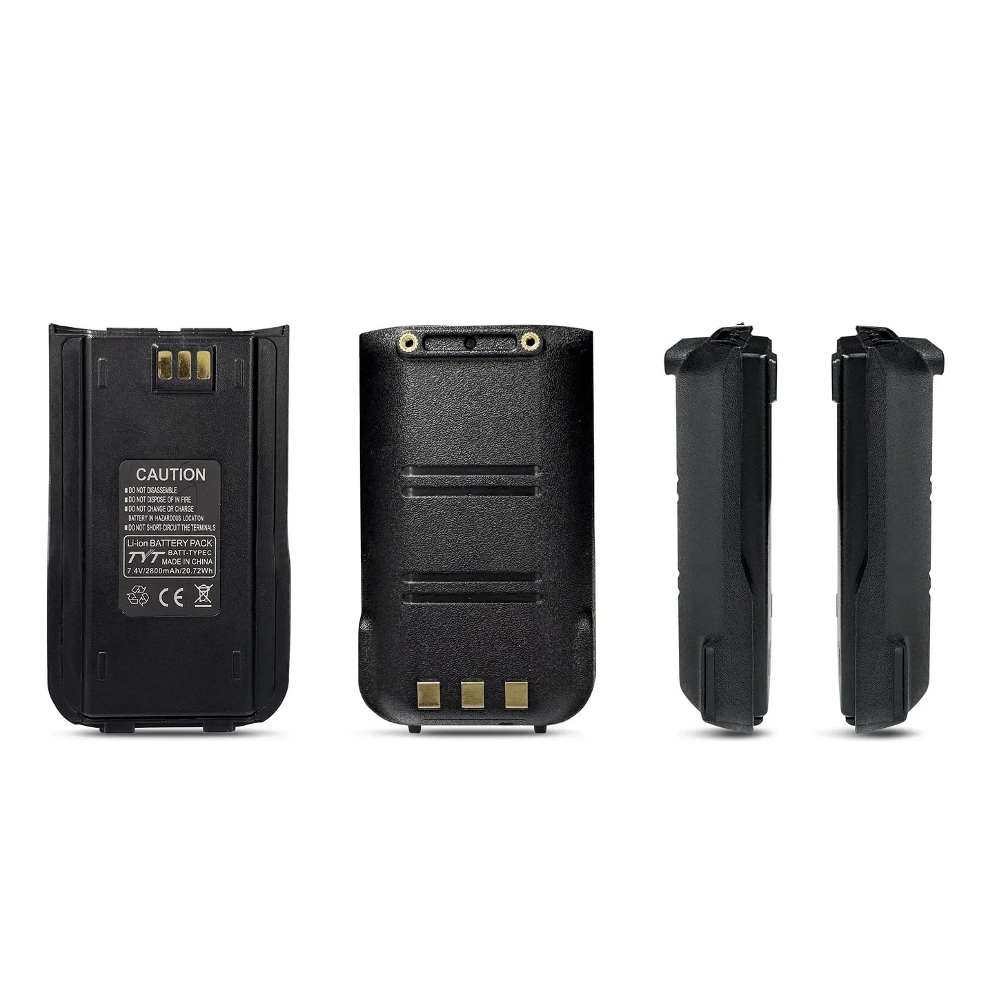 For TYT MD-380 Battery Thickened Li-ion Battery 2800mAh USB-C Charging Compatible with TYT MD-UV380 DP-290 RT3S Radios