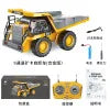 9 Channel Dump Truck  Yellow Double Battery Remote Control Dump Truck with Light Sound for Present RC Dump Truck with Light
