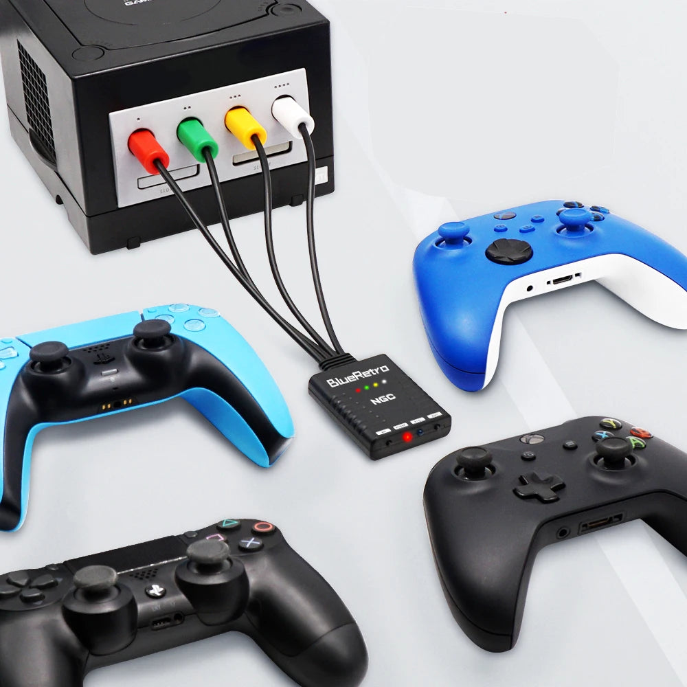 BlueRetro For Nintendo GameCube NGC Console Wireless Game Controllers Adapter To PS3 PS4 PS5 8bitdo Switch Pro Wii Controllers