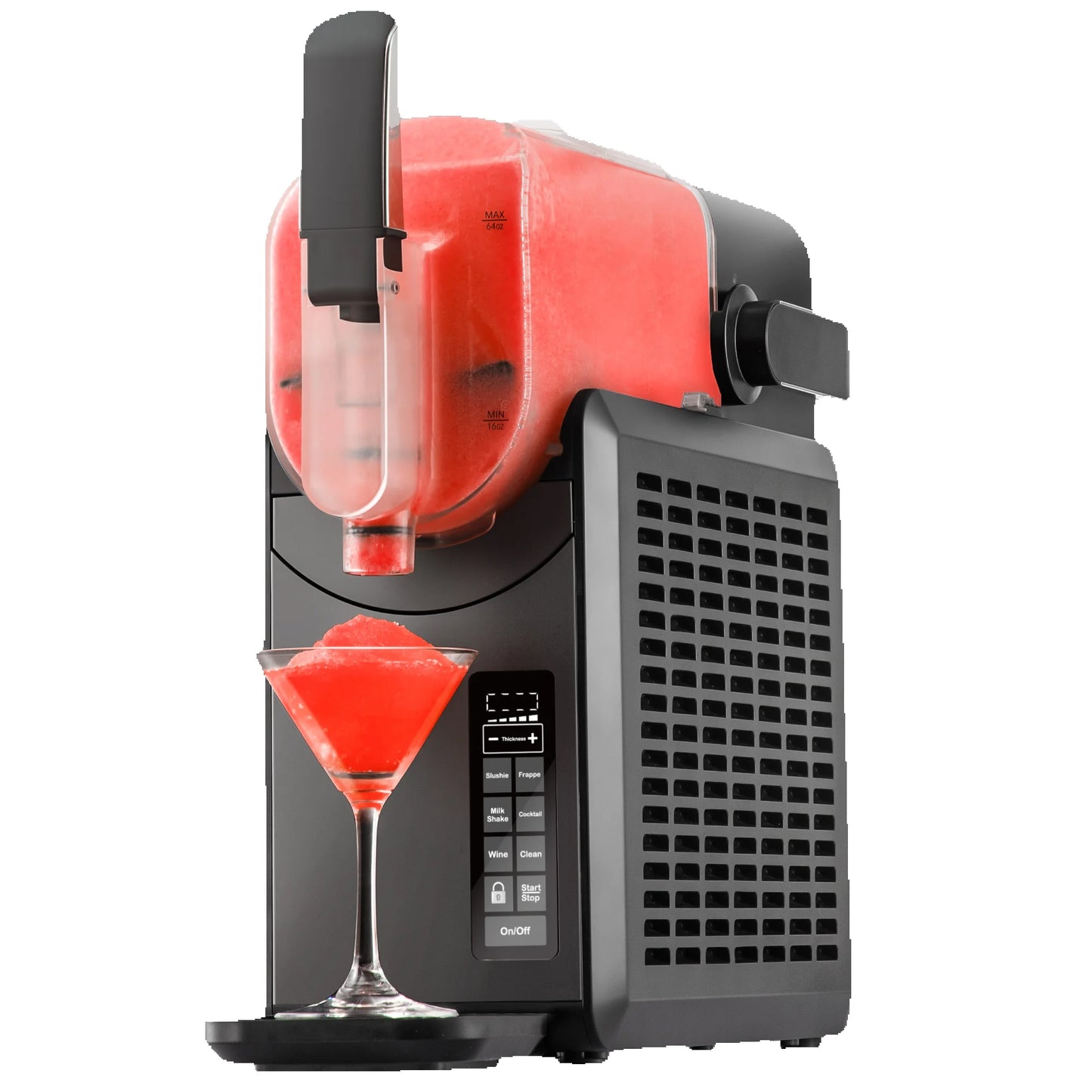 SIMZLIFE No Ice Needed 88 oz Slushie Machine Professional Frozen Drink Maker for Home with Self-Cleaning Function 5 Programs