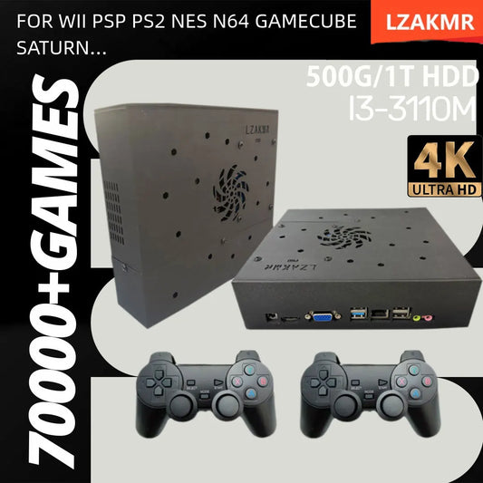 1T Gaming HDD with 70000+Retro Video Games X8 Super  Console for WII/PS2/PSP/N64/GAMECUB/NES 4K Plug and Play Game Player