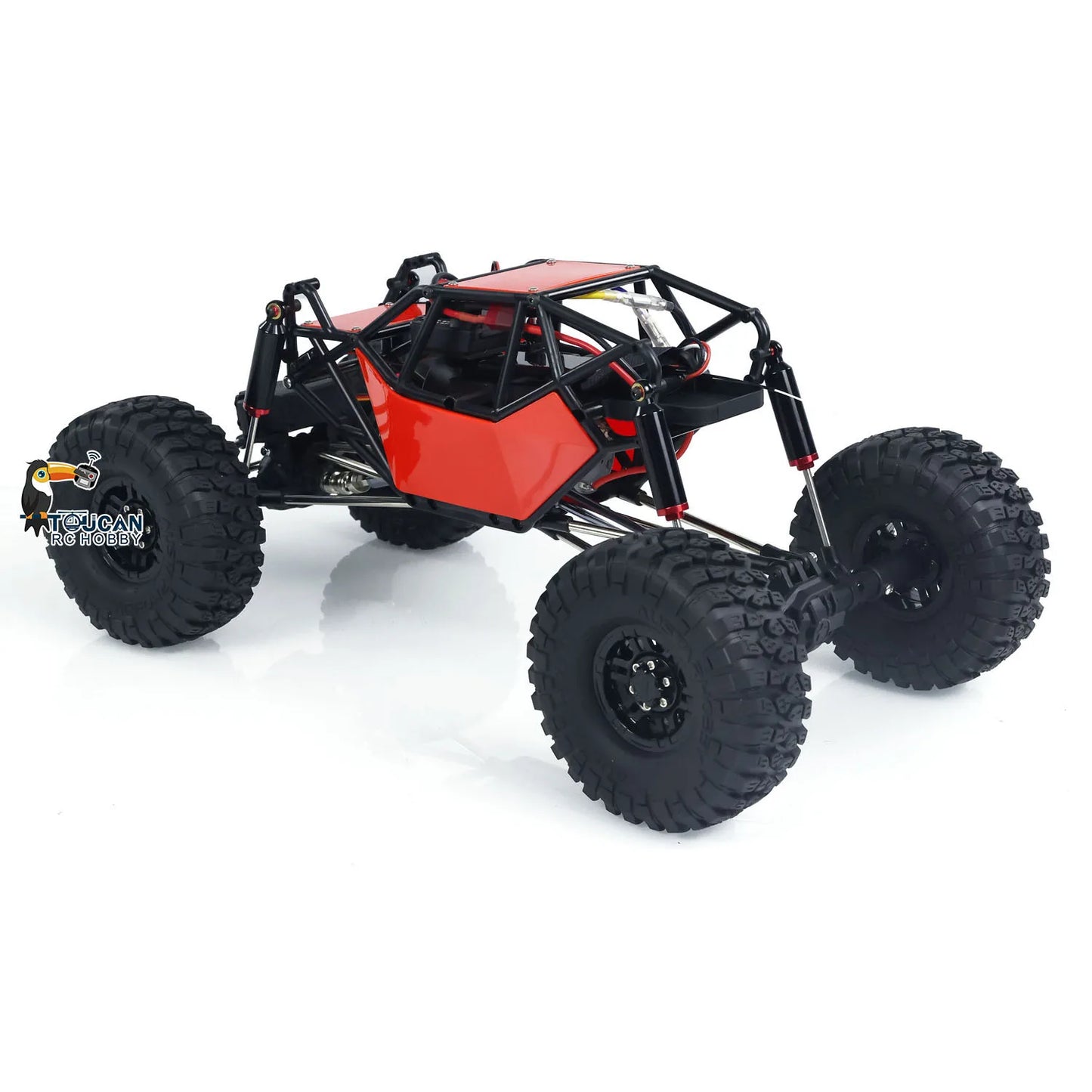 1/10 Scale Remote Control Rock Crawler 2.4G 4X4 RTR Electric Offroad Truck RC Car Model for Hobbyists Kids Adults